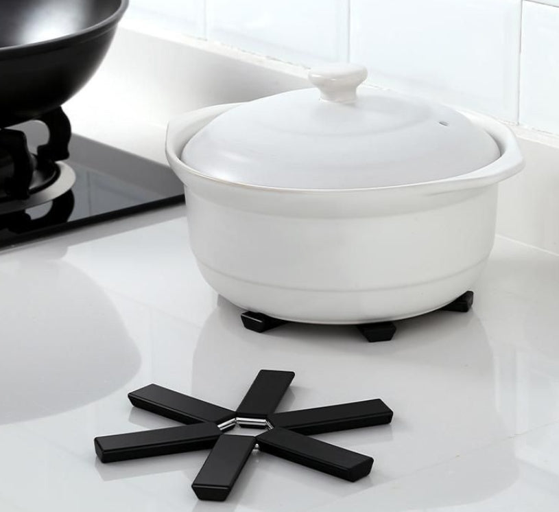 Household Dining Table Folding Heat Proof Mat Anti-scald Placemat Potholder Bowl Mat Casserole Heat Proof Mat High Temperature Resistance