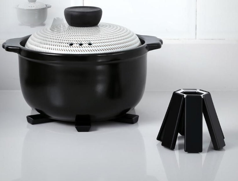 Household Dining Table Folding Heat Proof Mat Anti-scald Placemat Potholder Bowl Mat Casserole Heat Proof Mat High Temperature Resistance