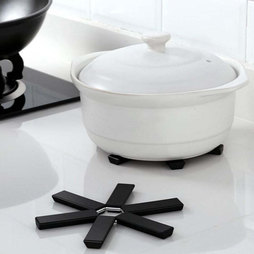 Household Dining Table Folding Heat Proof Mat Anti-scald Placemat Potholder Bowl Mat Casserole Heat Proof Mat High Temperature Resistance